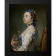 thumbnail image 2 of Perronneau, Jean-Baptiste 12x14 Black Modern Framed Museum Art Print Titled - Magdaleine Pinceloup de la Grange, nee de Parseval, 2 of 5