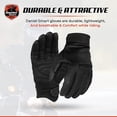 thumbnail image 2 of Daniel Smart Motorcycle Leather Gloves – Aniline Goat Leather Motorcycle Gloves with Knuckle Protection and Gel Palm, 2 of 6
