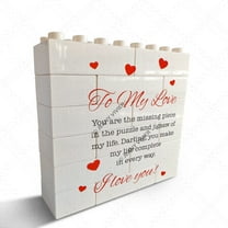 I Love You Gifts for Her, Him - To My Love Novelty Decorative Sign & Plaque - I Love You Gifts for Men, Women - Birthday, Anniversary, Valentine's Gift for Husband, Wife, Boyfriend