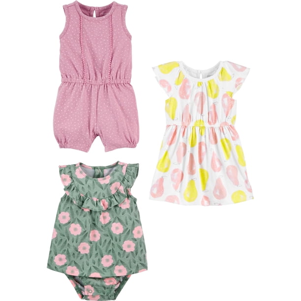 Set de ropa Simple Joys de Carter's Baby Girls de 0 a 3 meses