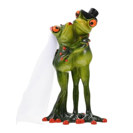 

HEMOTON 1Pc Resin Frogs Ornament Computer Desktop Adornment Frogs Craft Home Decor