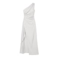 thumbnail image 7 of YuXingFu Summer Dresses with Sleeves Casual Maxi Scoop Neck Plus Size Womens Dress Sleeveless Solid Color Long Casual Summer White S, 7 of 7