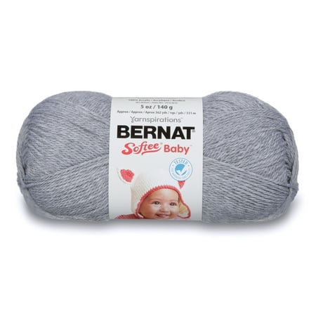 UPC: 0057355339248 | Bernat Light Acrylic Gray Yarn 362 yd