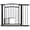 Black, variant on Wisykoke Pressure Mount Pet Safety Gate 30–41 Inch Wide, Drill Free Dog Gate with Double Lock, Indoor Expandable Pet Barrier for Doorways Hallways Stairs