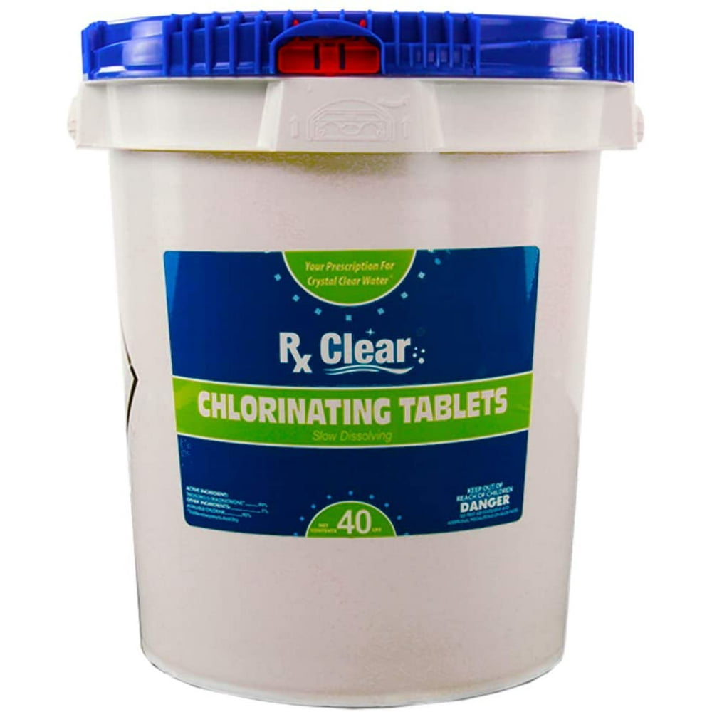 Rx Clear 3" Stabilized Chlorine Tablets 40 lbs