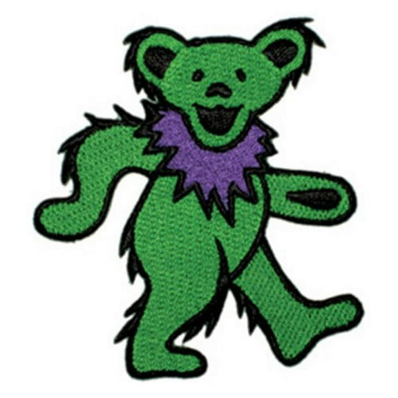 Men's Grateful Dead Green Bear Embroidered Patch Green