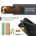 thumbnail image 5 of Fotbe Hip-Hop Guinea Pig. Pattern Leather Pencil Case, Pencil Pouch with Durable Zipper, Compact and Stylish Organizer for Stationery, Art Supplies, Travel Essentials, 5 of 7