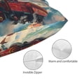thumbnail image 3 of Pofeuu Beautiful Red Train Hot Air Balloon Print Polyester Microfiber Plush Pillowcases, Super Soft and Cozy Pillow Case Covers with Envelop Closure（Pillow core not included）-16"x24", 3 of 6