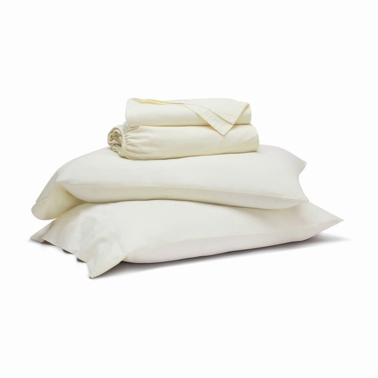 Superior Carmen 100% Cotton Relaxed Wash Bed Sheet Set, California King, Ivory