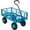 Blue, variant on SPECSTAR Mesh Steel Garden Cart 880lb. Capacity, 38" x 21" with Removable Sides and 10 inch Wheels