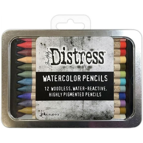 Tim Holtz Distress Watercolor Pencils 12pc Set 5