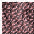 thumbnail image 4 of Soimoi Brown Moss Georgette Fabric Bunny Rabbit Animal Print Fabric by Yard 42 Inch Wide, 4 of 6