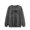 Dark Gray, variant on Women's Sweatshirt Bubble Long Sleeve Sweatshirt Round Neck Texture Loose Long Top Pullover Sweatshirt with Soft Fabric Khaki S
