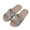 Gray, variant on Linen Cross-Strap Slide Sandals Unisex Breathable Non-slip Indoor Outdoor Slippers Summer Lightweight Footwear Black 37-38