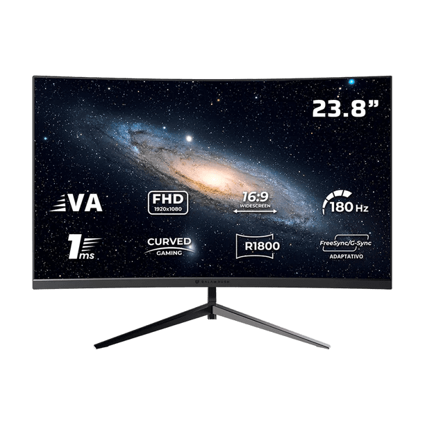Monitor Gamer Curvo Balam Rush Andromeda MAG24Y 23.8” FHD | 180Hz | 1ms | Panel VA | FreeSync / G-Sync Compatible | Negro