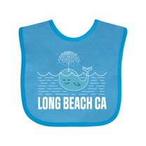 Inktastic Long Beach California Vacation Boys or Girls Baby Bib