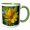 Green/White, variant on 3drose, Jerusalem Artichoke Sunflower, 11oz Mug