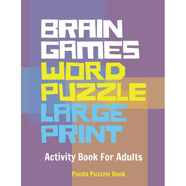 Brain Games Word Puzzle Large Print : Activity Book For Adults ...