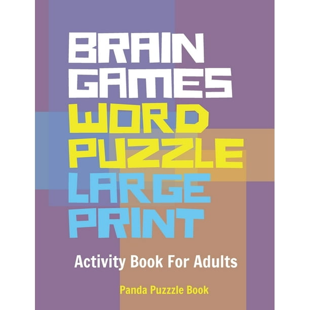 brain games word puzzle large print activity book for