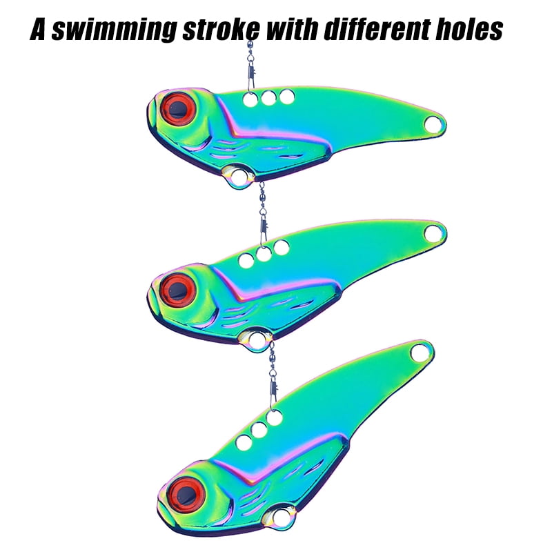 HENGJIA 6 Pack Blade Baits for Bass Fishing Lures Hard Metal VIB Fishing Spoons Lipless Crankbait Swimbaits for Trout Walleye Crappie Saltwater Blade Bait Fishing Lure