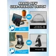 thumbnail image 7 of Thumbs Up Cell Phone Stand Holder Cradle for Desk Lazy Phone Stand 2 Pack Gift for Men Women, Black, 7 of 7