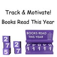 thumbnail image 3 of WHEANG Bookshelf Decor Book Read This Year Counter Books Read This Year Counter Books Read This Year Sign Reading Reading List, 3 of 3