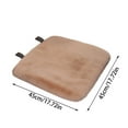 thumbnail image 3 of Car Seat Cushion, Plush Seat Pad, Multi-Layer Cold Protection Warm Car Cushion, Soft Comfortable Washable Winter Driving Accessory, 3 of 5