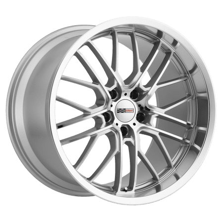 Cray Eagle 20X10.5 5X120.65 69Et 70.3Cb Silver W/ Mirror Cut Face & Lip Wheel