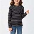 thumbnail image 2 of Mnyotv Fall Outfits Boys Girls Striped Long Sleeve Thermal Tops Comfortable Winter Clothes for Kids Size 7-8Y, 2 of 7