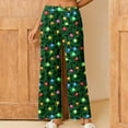 thumbnail image 2 of QATAINLAV Wide Leg Sweatpants Women Christmas Plaid Pajama Pants Casual Elastic Waist Lounge Trousers Loose Fit Comfy Loungewear Multicolor XL, 2 of 8