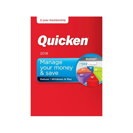 Quicken Deluxe 2018 2Year (Email Delivery)