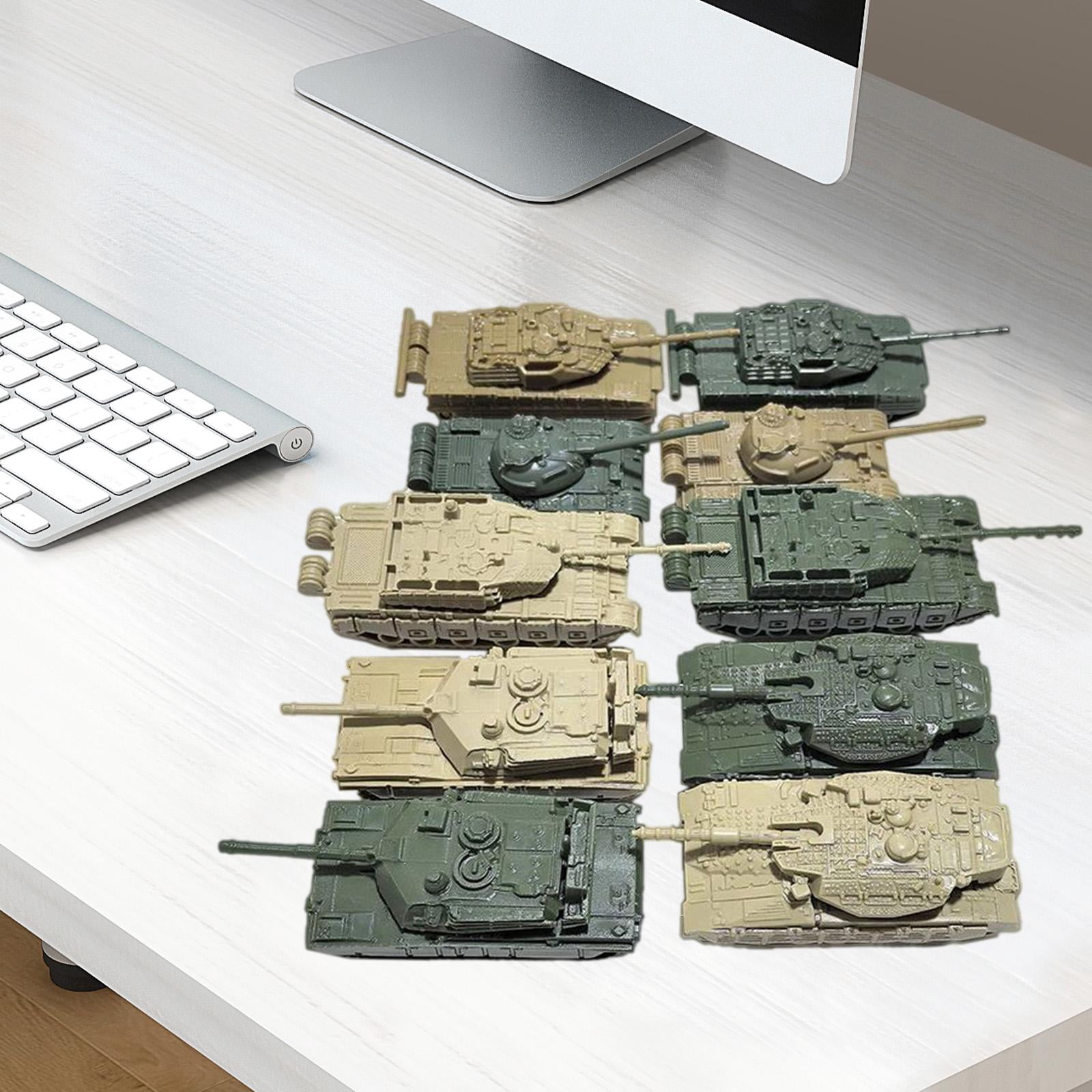 JWQFBC 10 Pieces Tank Model Building Kit DIY Assembly 1:144 Scale Collectibles Birthday CN and US