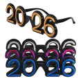 thumbnail image 3 of KAKOWELY 4 gafas de sol divertidas para fiesta de Año Nuevo 2026, accesorios fotográficos y decoraciones para fiestas., 3 of 4