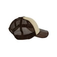 thumbnail image 3 of Mens Adjustable Trucker Hat Straw Brown With Clear Visor Bill, 3 of 4