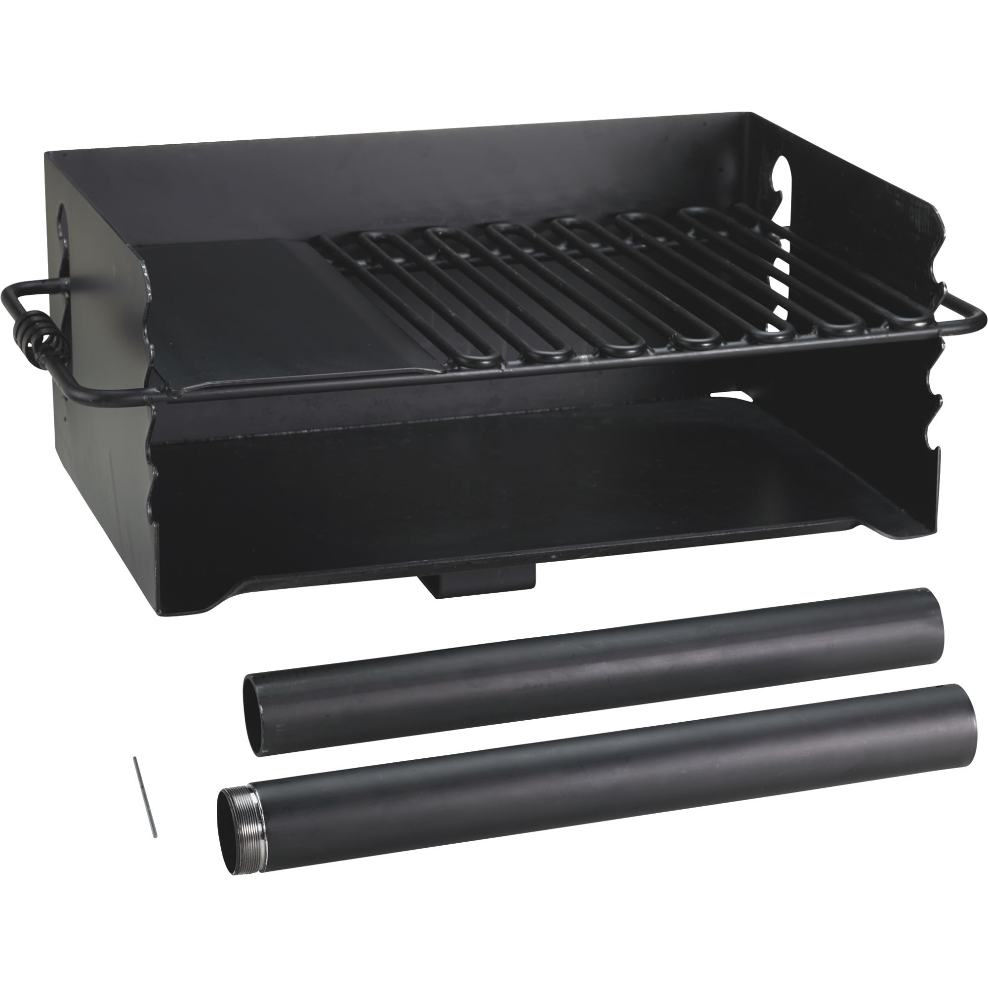 Pilot Rock Heavy-Duty Jumbo Steel Park-Style Charcoal Grill, 24 1/4in. x 16 1/8in., Model# CBP-247