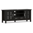 thumbnail image 3 of Simpli Home Simpli Home Kitchener 60 inch Wide Solid Wood Contemporary TV Stand in Hickory Brown For TVs up to 65 inches, 3 of 11