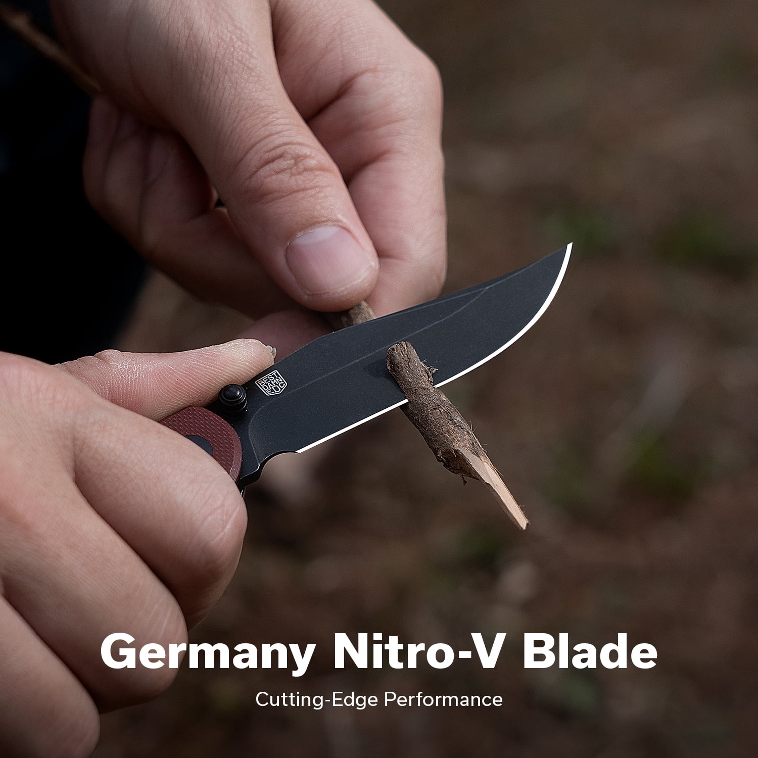 CIVIVI Clingman Pocket Folding Knife with Titanium Reversible Clip, 2.99" Nitro-V Blade G10 Handle Liner Lock Knife C23065-2 (Burgundy)