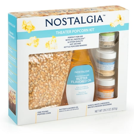 Nostalgia KPK400 Theater Hot Air & Kettle Popcorn Kit