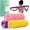 Yellow,pink,purple, variant on Net Sponge Authentic, 3 count Bath Sponge for Deep Cleansing, , for Shower, Suitable for Types Men & Women(Yellow,,)