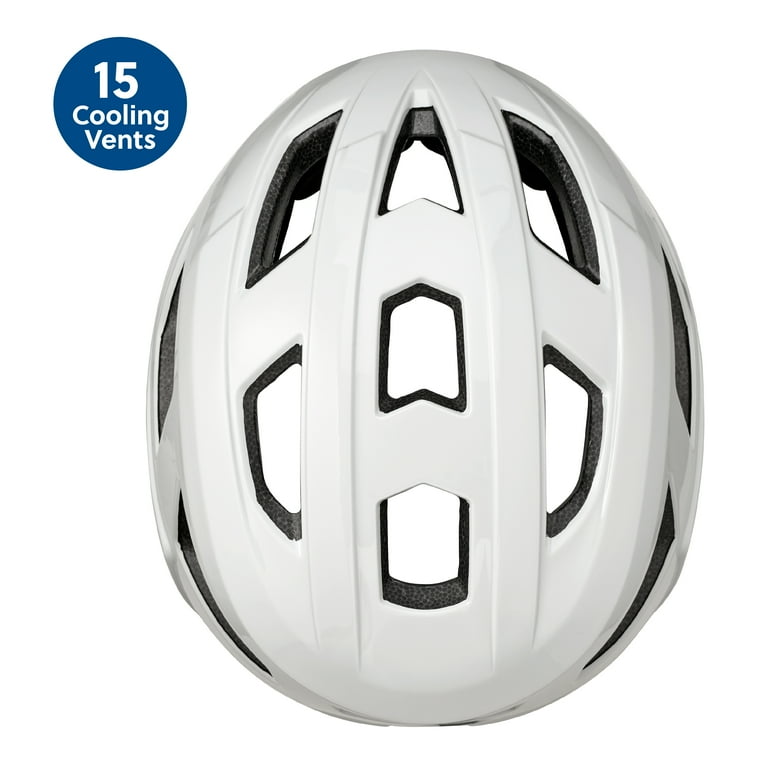 Concord Youth Bike Helmet, White, Adjustable, Ages 8+