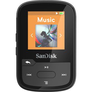 SanDisk Clip Sport Plus 16 GB Flash MP3 Player Black SDMX28016GG46K