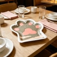 thumbnail image 6 of Hyknon 10Pcs Paw Party Paper Plates, 8x9 Inch Cute Disposable Dinner Dessert Plates, Dining Dinnerware Plate Sets for Birthday Baby Shower Salad Cake, Coffee, 6 of 6