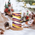 thumbnail image 5 of Purple Yellow Tiger Stripes Flameless LED Candle Set with Remote, Battery Operated Color Changing Pillar Candles, Set of 2, 5 of 7