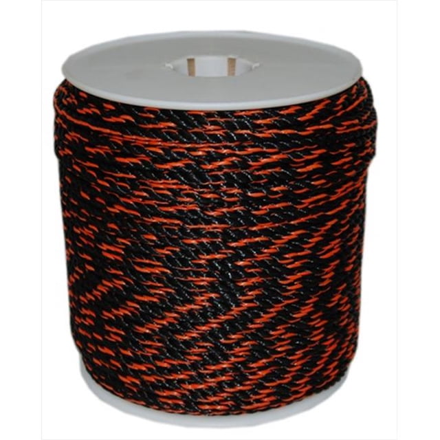 375 in. x 600 ft. California Truck Rope in Black and Orange