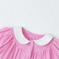 thumbnail image 6 of LOOK! Auroural Children's Plaid Lapel Short Sleeved Dress Girls' Summer College Style Casual And Comfortable Dress（2-8Y）, 6 of 8