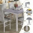 thumbnail image 4 of Baxluxe 7 Piece Kitchen Dining Set, Kitchen Table Set for 6, Marble Dining Table and 6 PU Leather Chairs for Small Kitchen, Apartment, Dining Room,Gray, 4 of 7