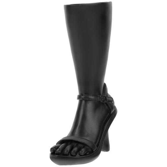 MERRYHAPY Black Resin High Heels Vase Stylish Desktop Flower Pot Decorative Ornament for Home Office