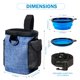thumbnail image 4 of Bolsa de entrenamiento para perros pequeños, transporta fácilmente croquetas y recompensa B Eccomum Azul, 4 of 7
