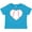 Turquoise, variant on Inktastic Heart Shaped Baseball Boys or Girls Toddler T-Shirt