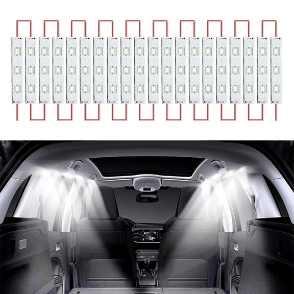 AUTOXBERT RV Interior Lighting 60 LED Van Lights Module Strip Ceiling Lamp for Trailer Boat Cargo